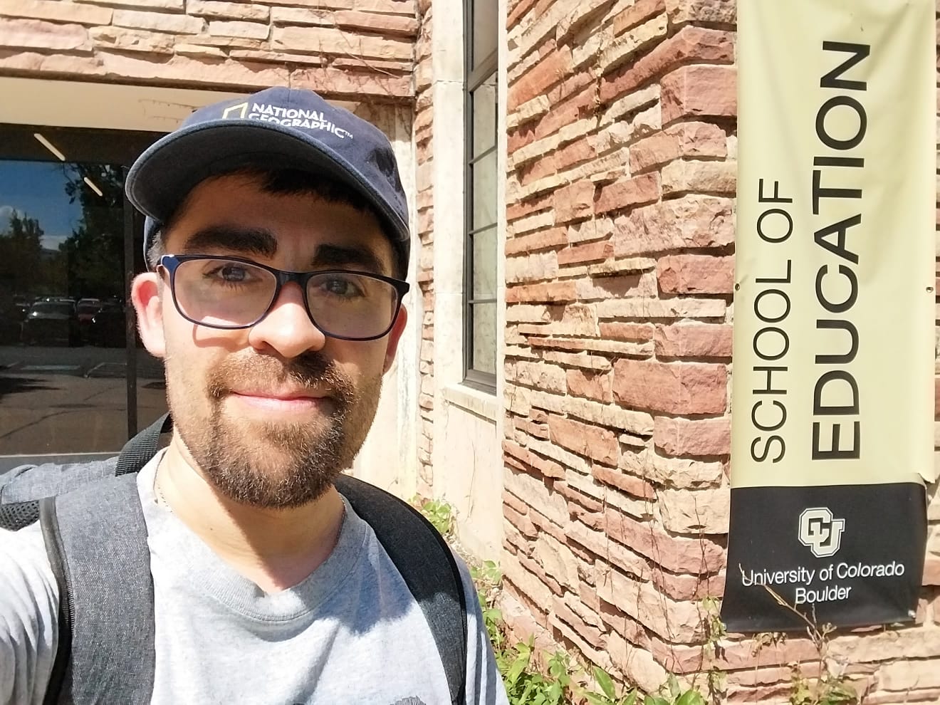 Pablo Barrientos durante su pasantía en la Universidad de Colorado. 