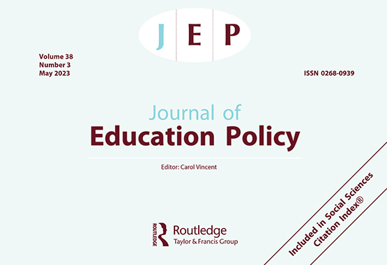 portada revista journal of education policy